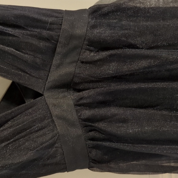 NWT Floerns Black Maxi Dress - Plunging Neckline - Flowing Silhouette - Sexy - - Picture 4 of 12